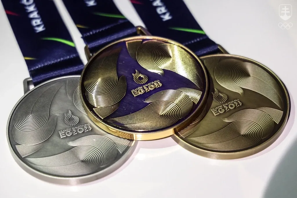 Medailový set Európskych hier 2023.